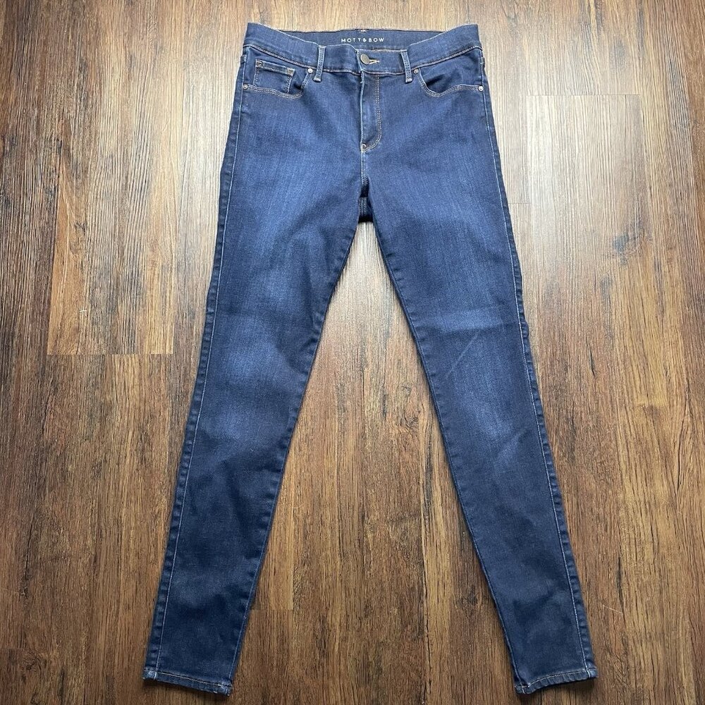 Mott & Bow Women's Skinny Jeans - Dark Blue
